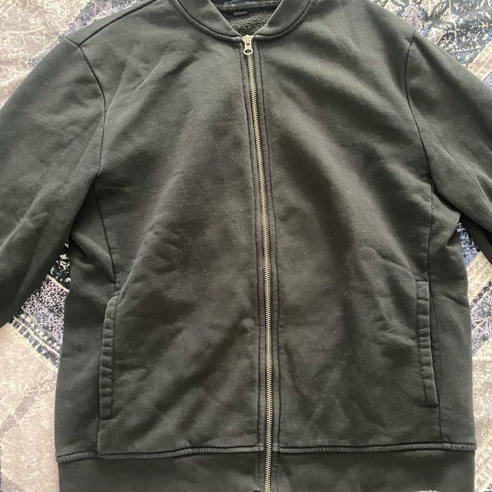 GAP Men's Black Zip-Up Sweater